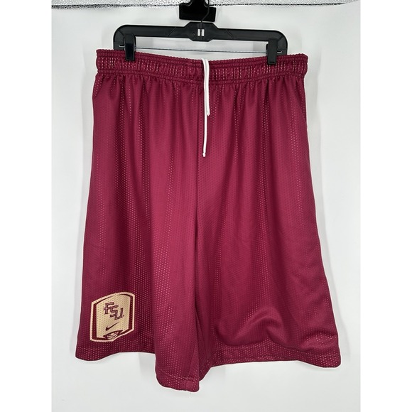 Florida State Seminoles Nike Mesh Athletic Basketball Shorts FSU Mens 2XL XXL - Picture 1 of 6